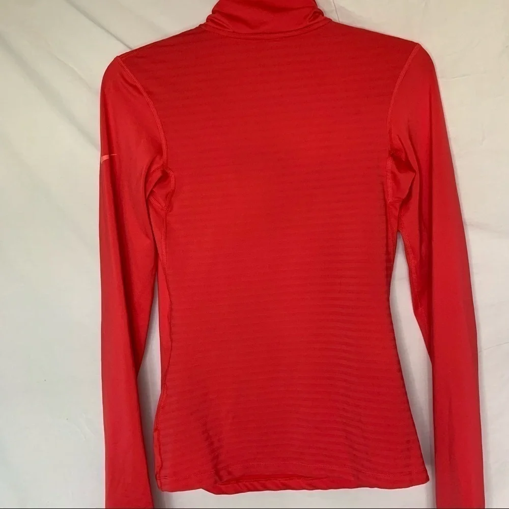 NIKE pro dri-fit pop over athletic jacket in coral size small